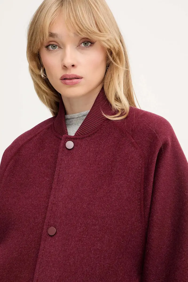 giacca in lana colore granata 2526086013200 miniatura 4