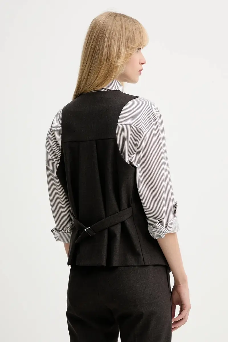 gilet colore marrone 2526156022200 miniatura 3