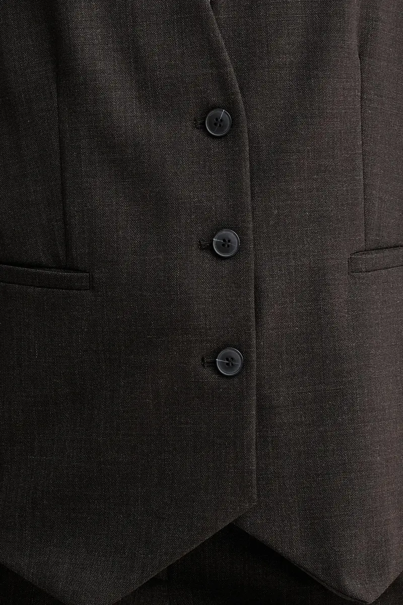 gilet colore marrone 2526156022200 miniatura 5