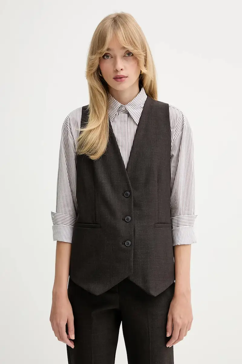 . gilet colore marrone 2526156022200