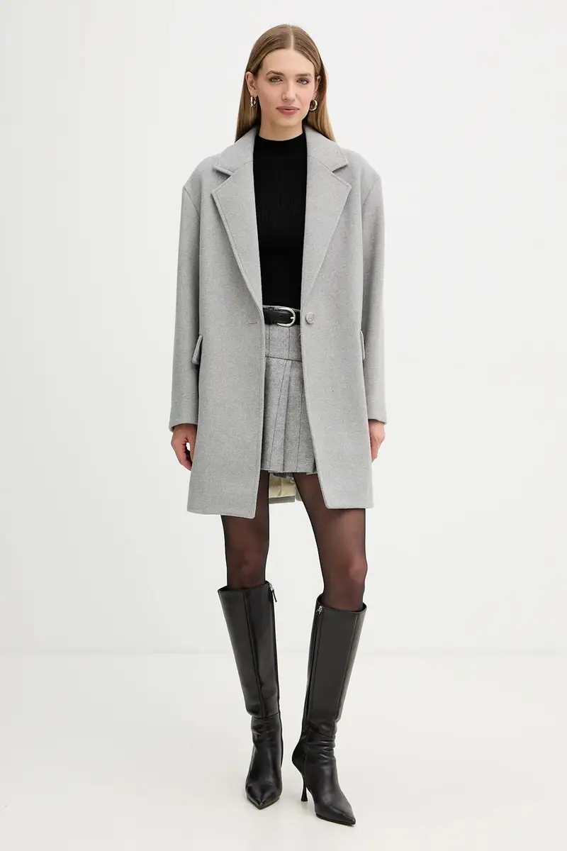 gonna con lana Grigio miniatura 2