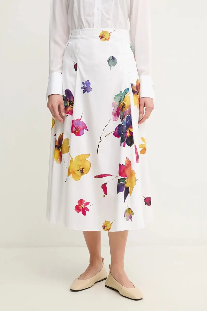 . gonna in cotone colore bianco 2516101114200