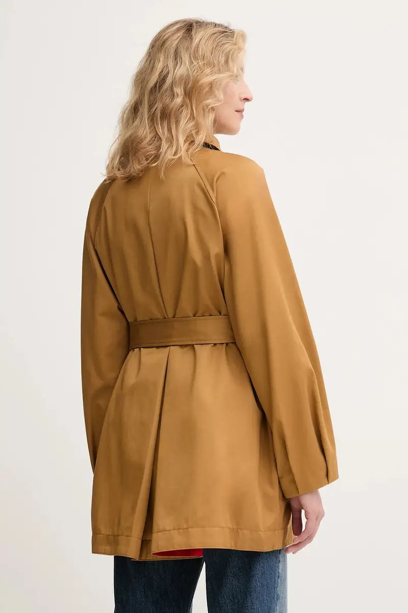 impermeabile di cotone colore giallo 2526086091200 miniatura 3