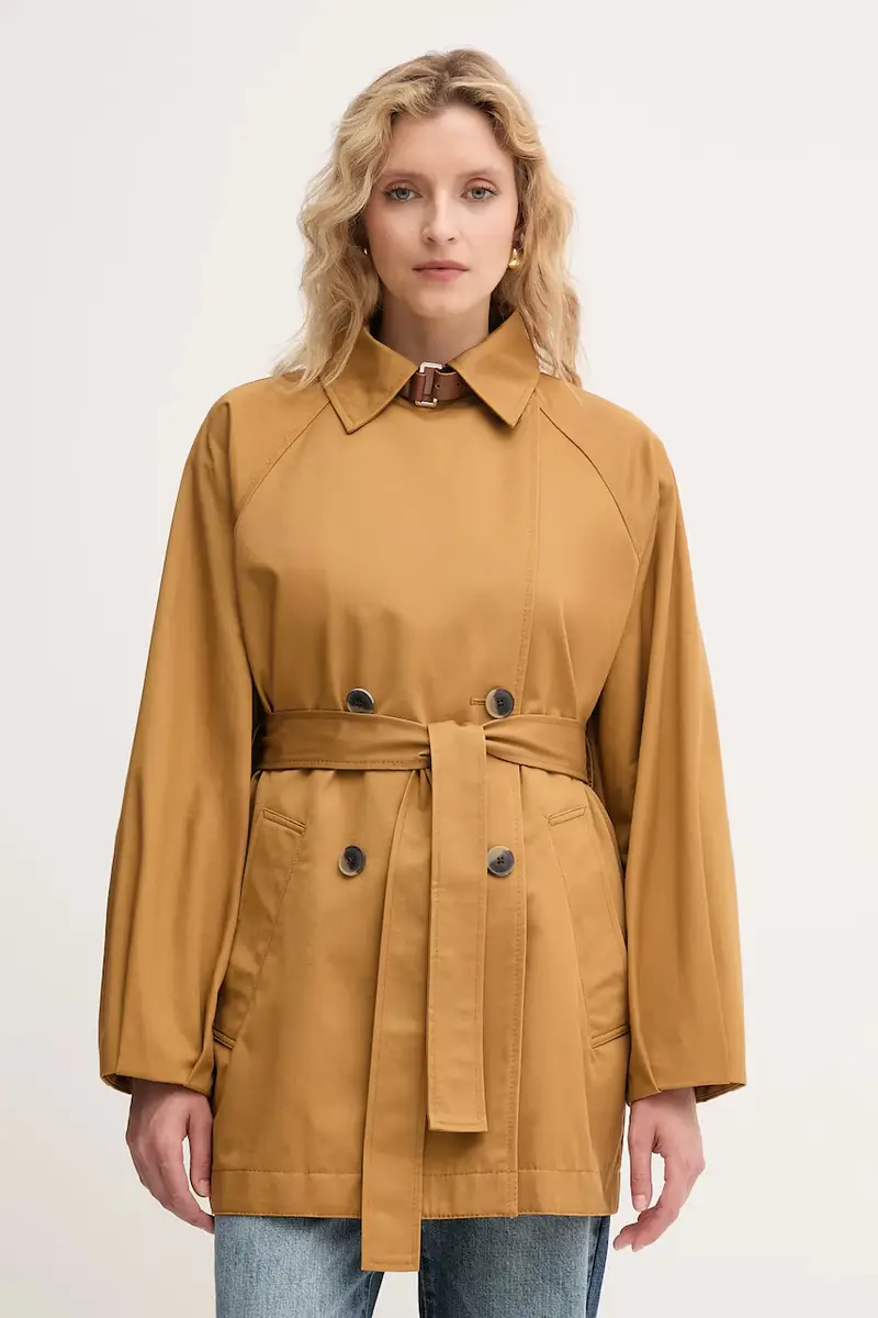 . impermeabile di cotone colore giallo 2526086091200