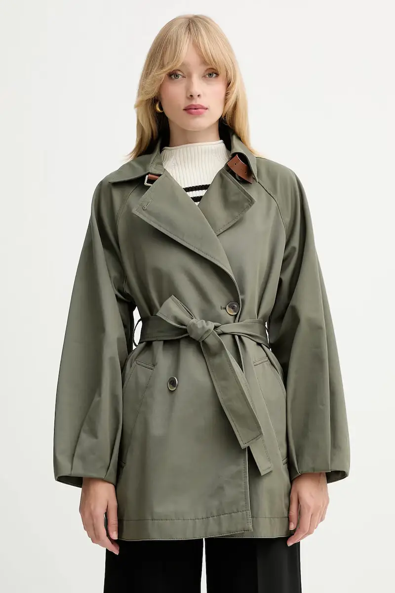 . impermeabile di cotone colore verde 2526086091200