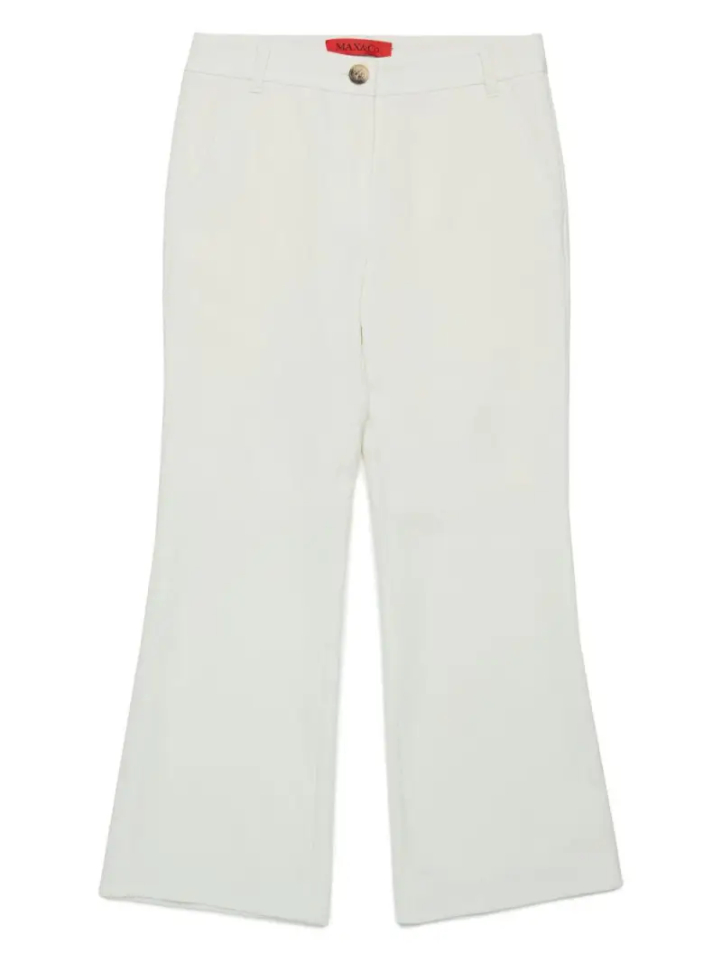 Pantalone a zampa bianco basic