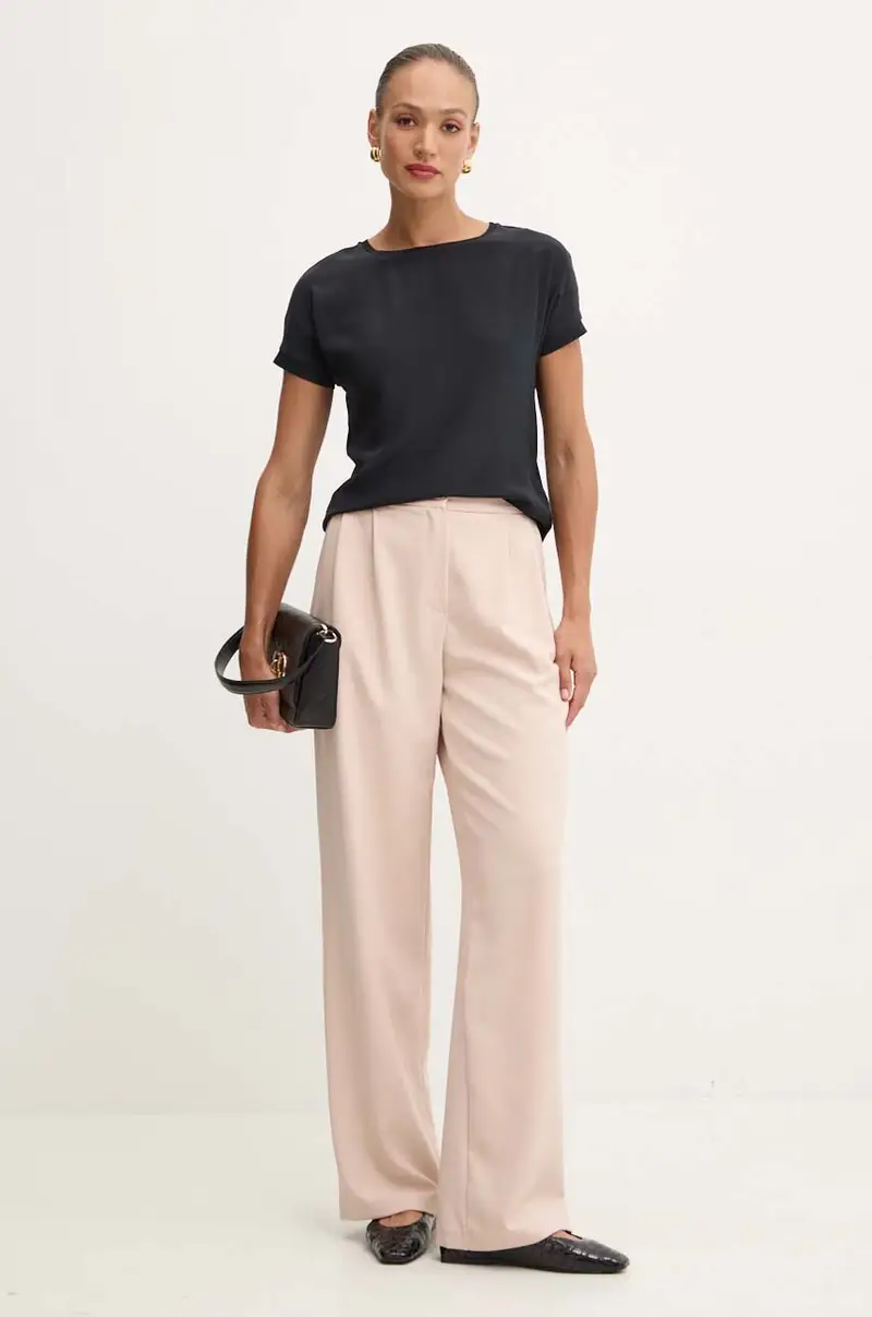 maglietta con aggiunta di seta Nero miniatura 2