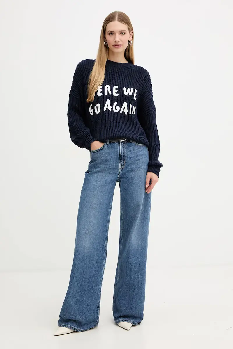 maglione Blu navy miniatura 2