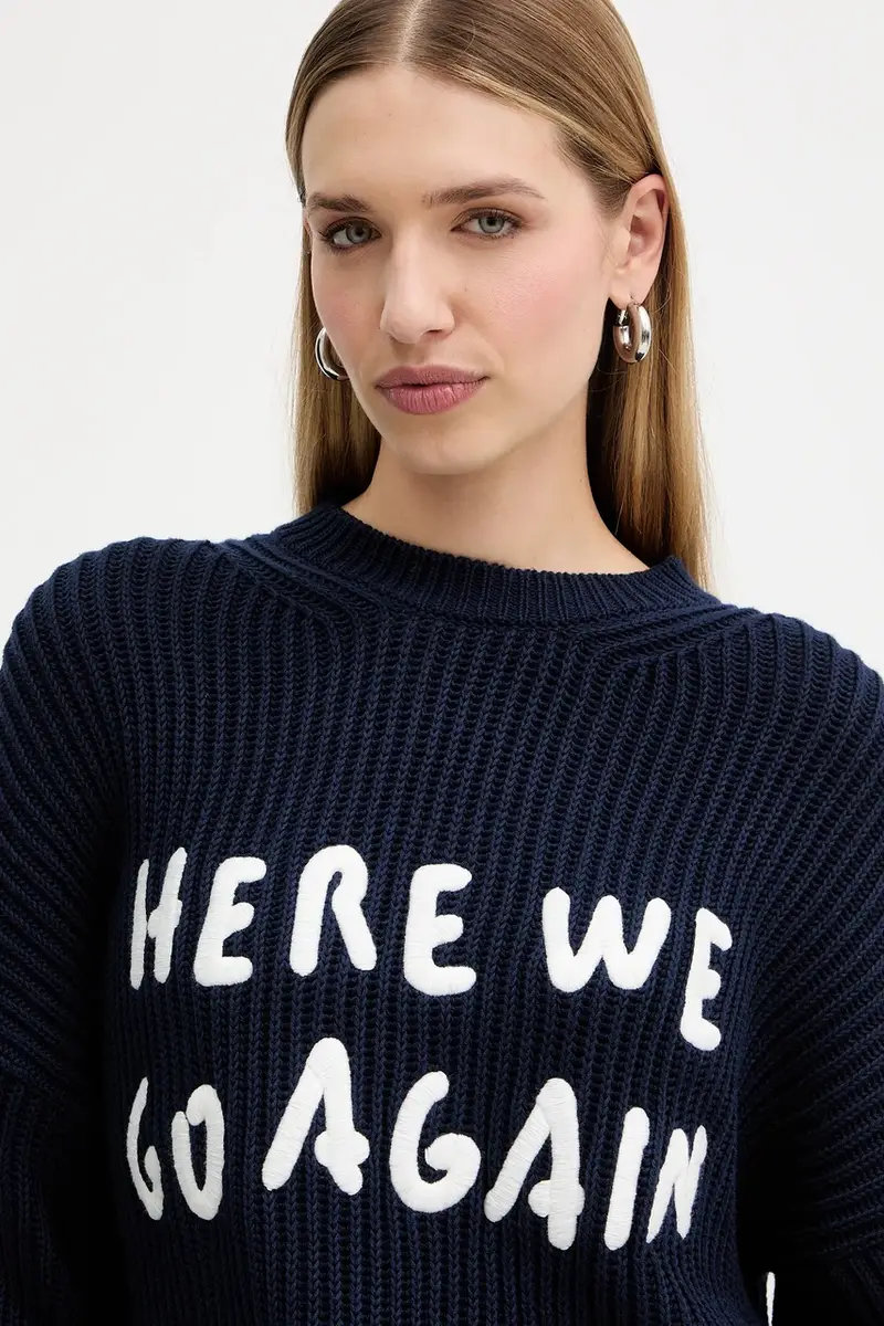 maglione Blu navy miniatura 4