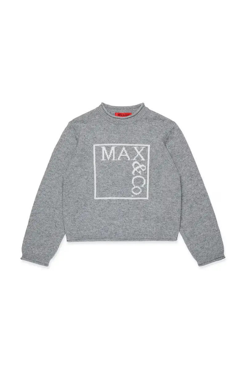 . maglione con lana per bambini MAXK21F KNITWEAR colore grigio MX0233