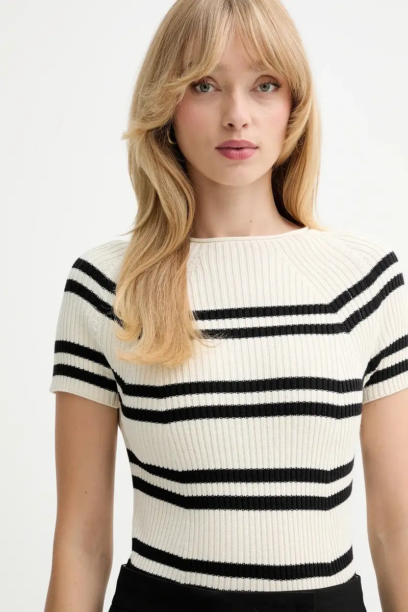 maglione donna colore beige 2526366051200 miniatura 4