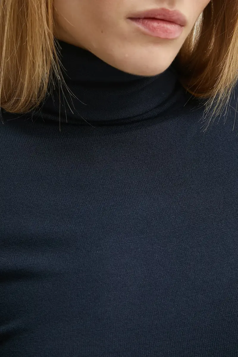 maglione donna colore blu navy 2518361054200 miniatura 5