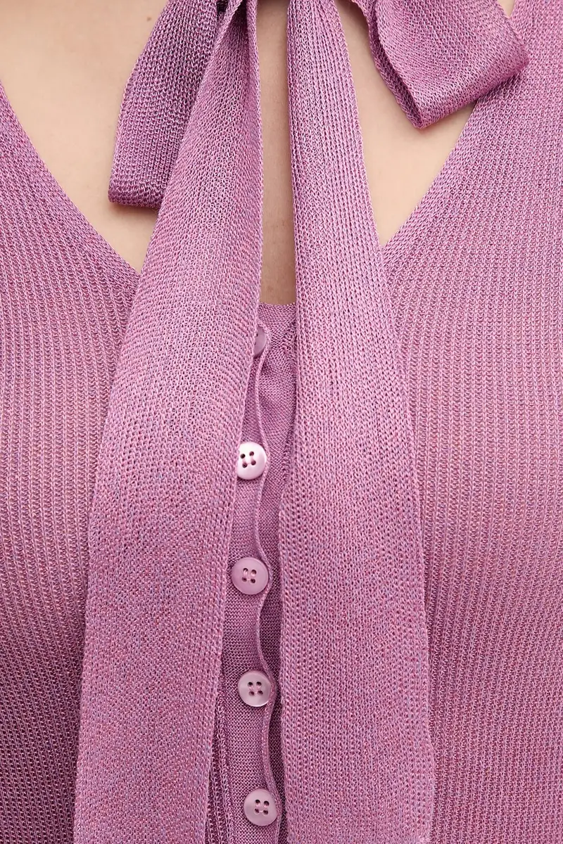 maglione donna colore violetto 2526346011200 miniatura 5