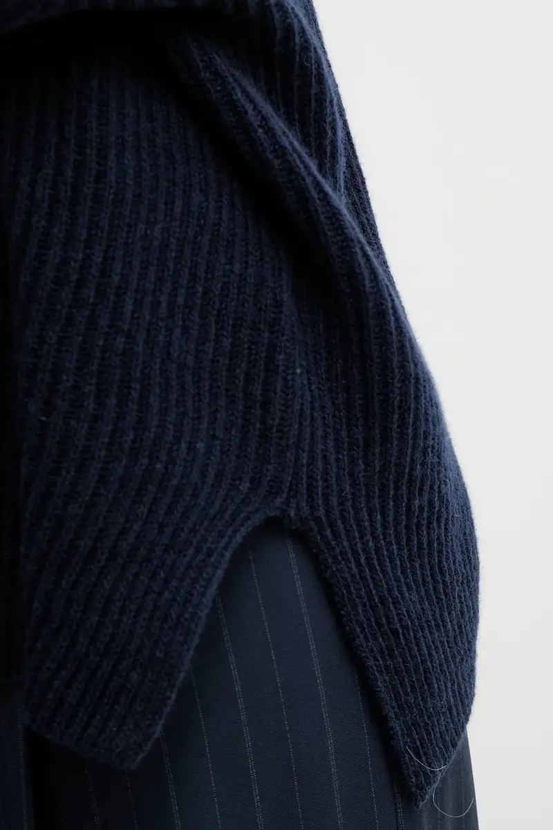 maglione in cachemirie donna colore blu navy 2528366044200 miniatura 5