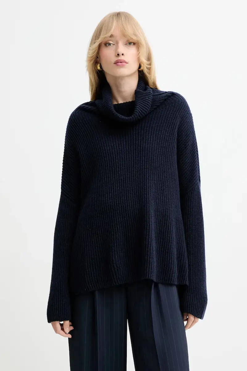 . maglione in cachemirie donna colore blu navy 2528366044200