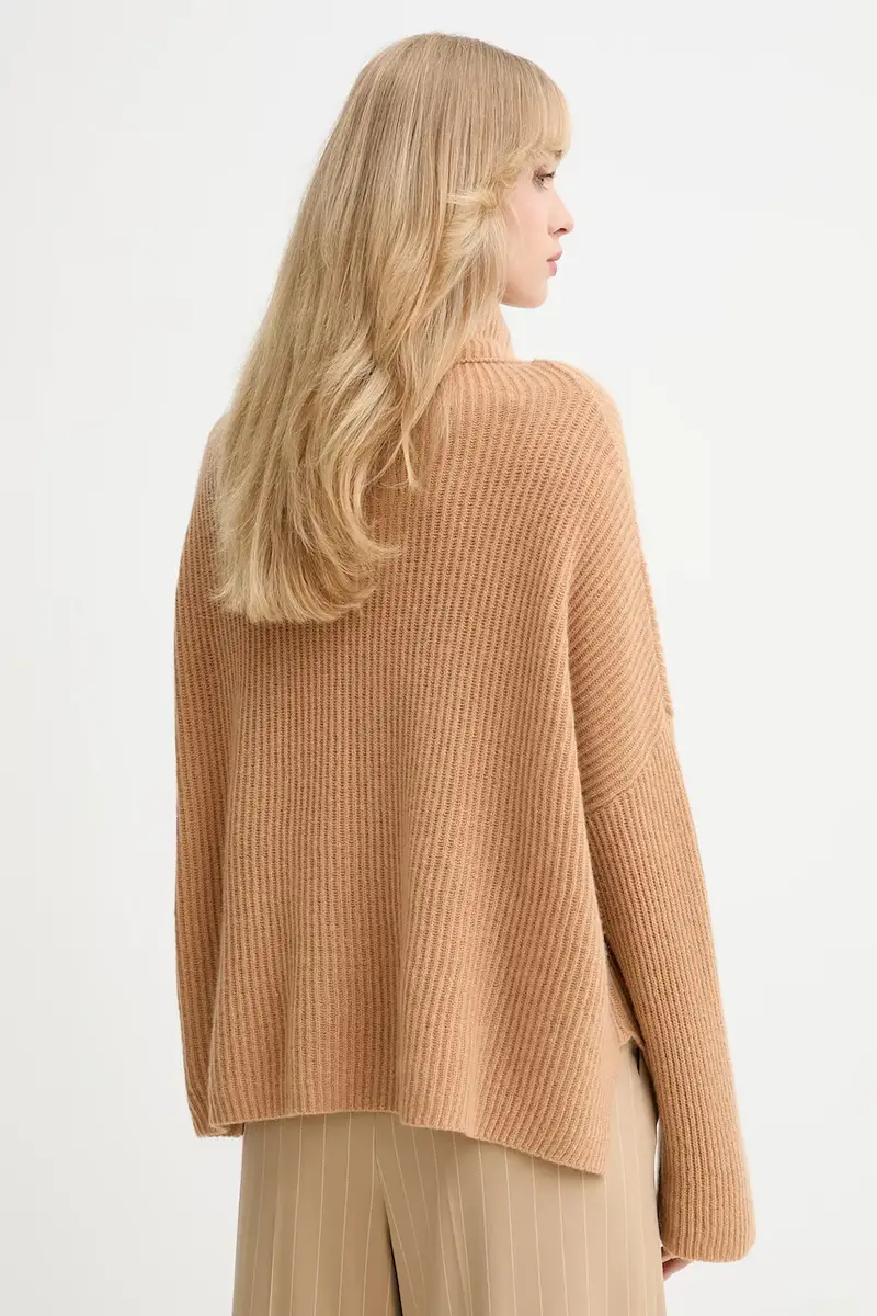 maglione in cachemirie donna colore marrone 2528366044200 miniatura 3