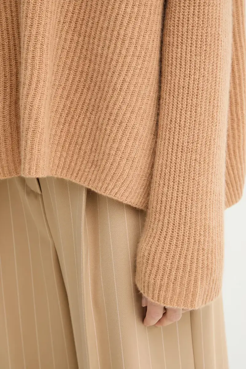 maglione in cachemirie donna colore marrone 2528366044200 miniatura 5