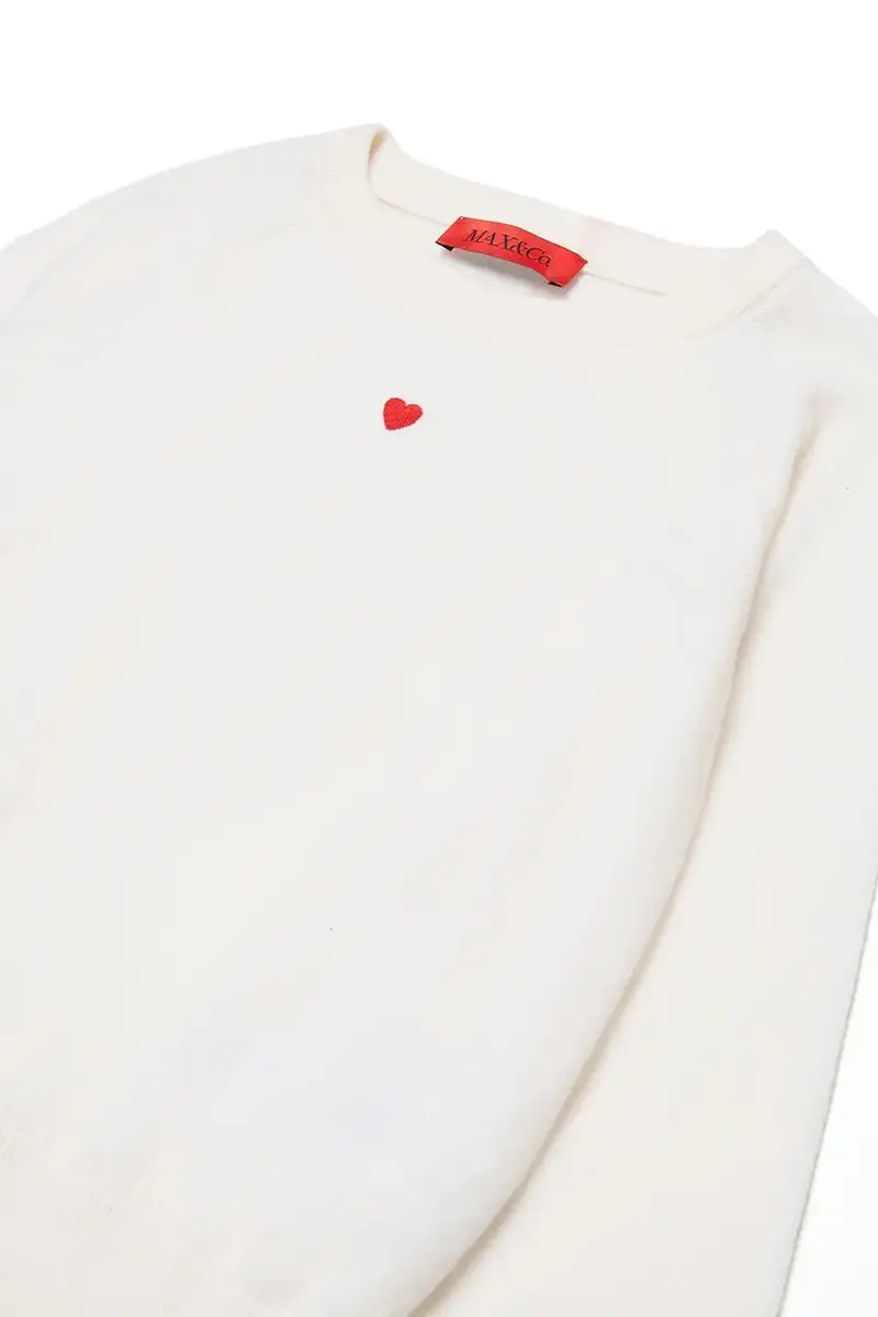 maglione in cotone bambini MAXK1F KNITWEAR colore bianco MX0003 miniatura 3