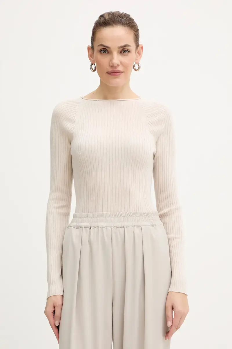 maglione in lana Beige