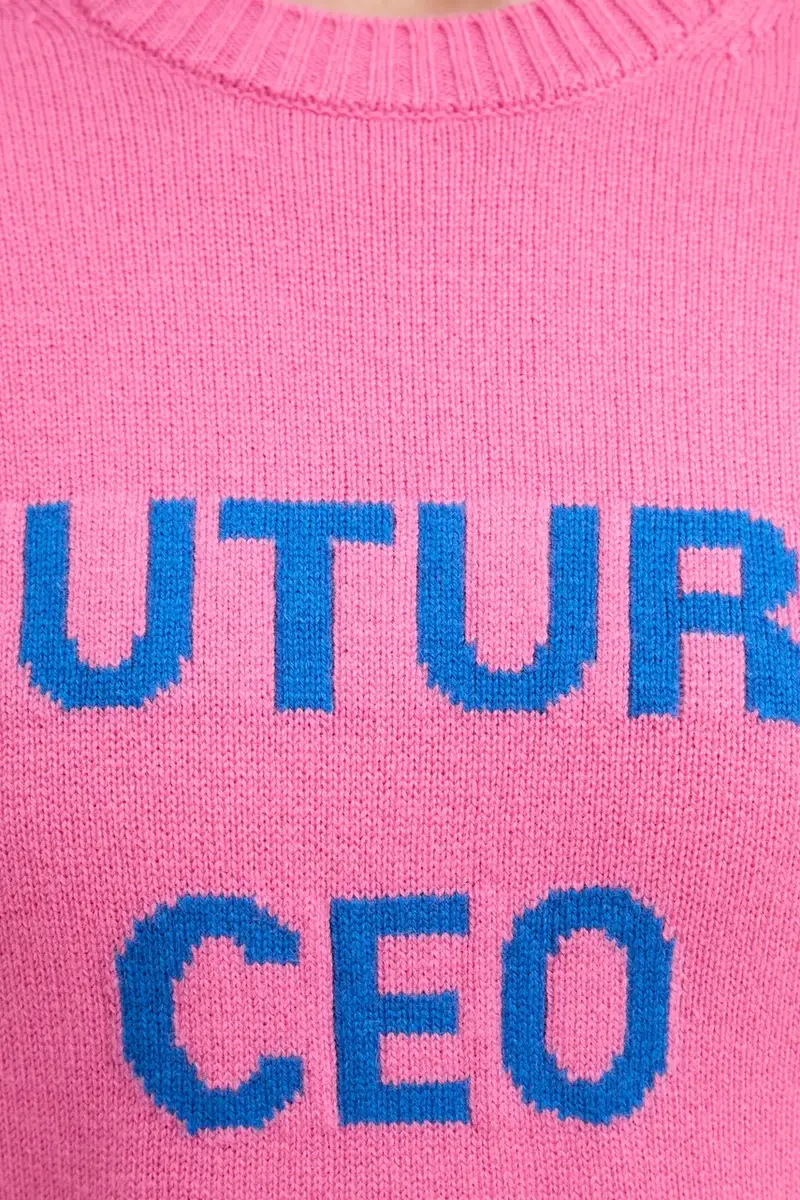 maglione in lana donna colore rosa 2528366032200 miniatura 5