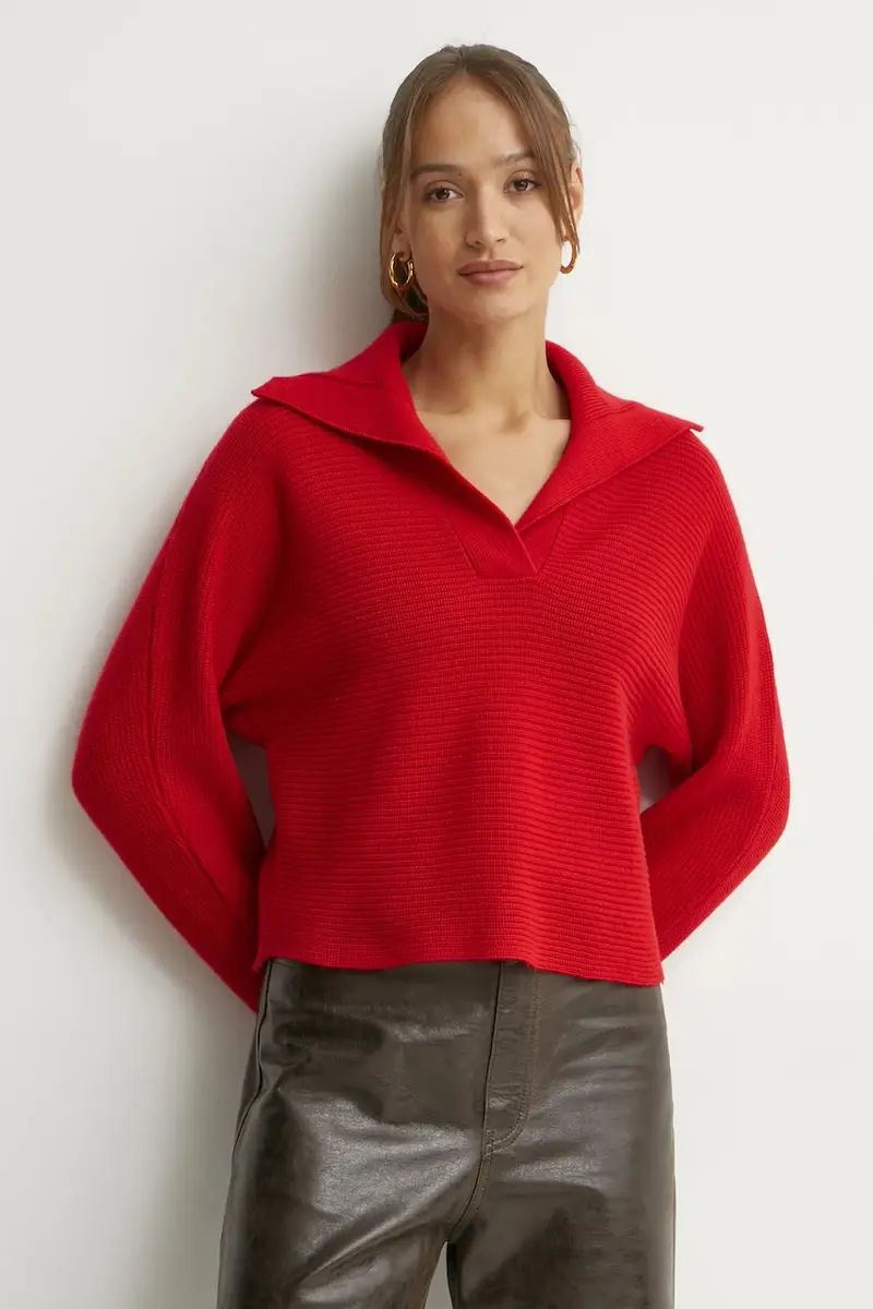 . maglione in lana donna colore rosso 2516361021200