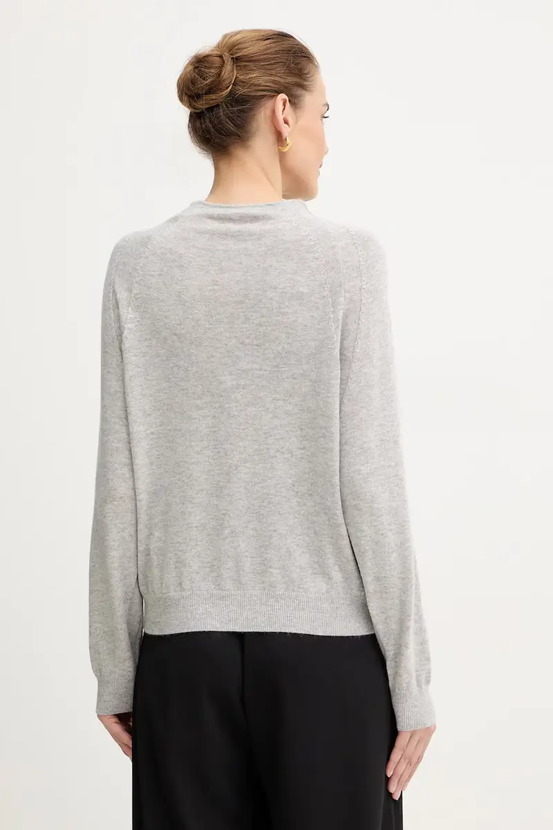 maglione in lana Grigio miniatura 3