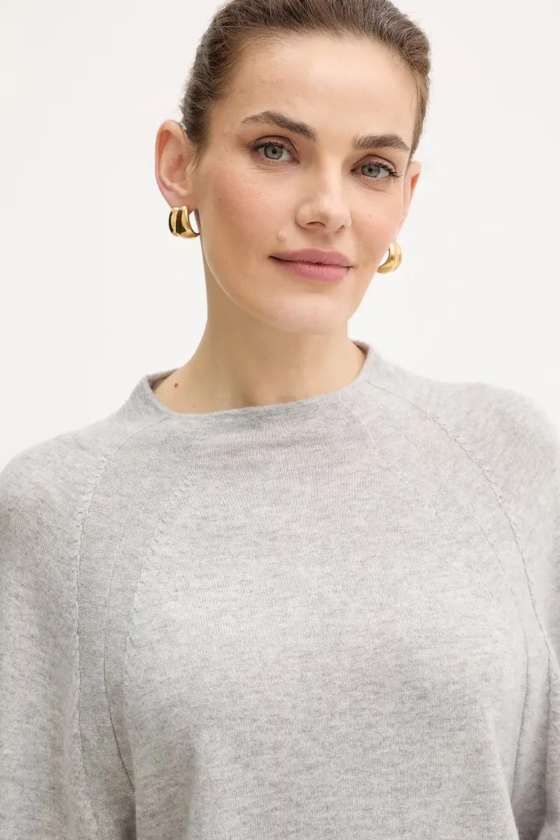 maglione in lana Grigio miniatura 4