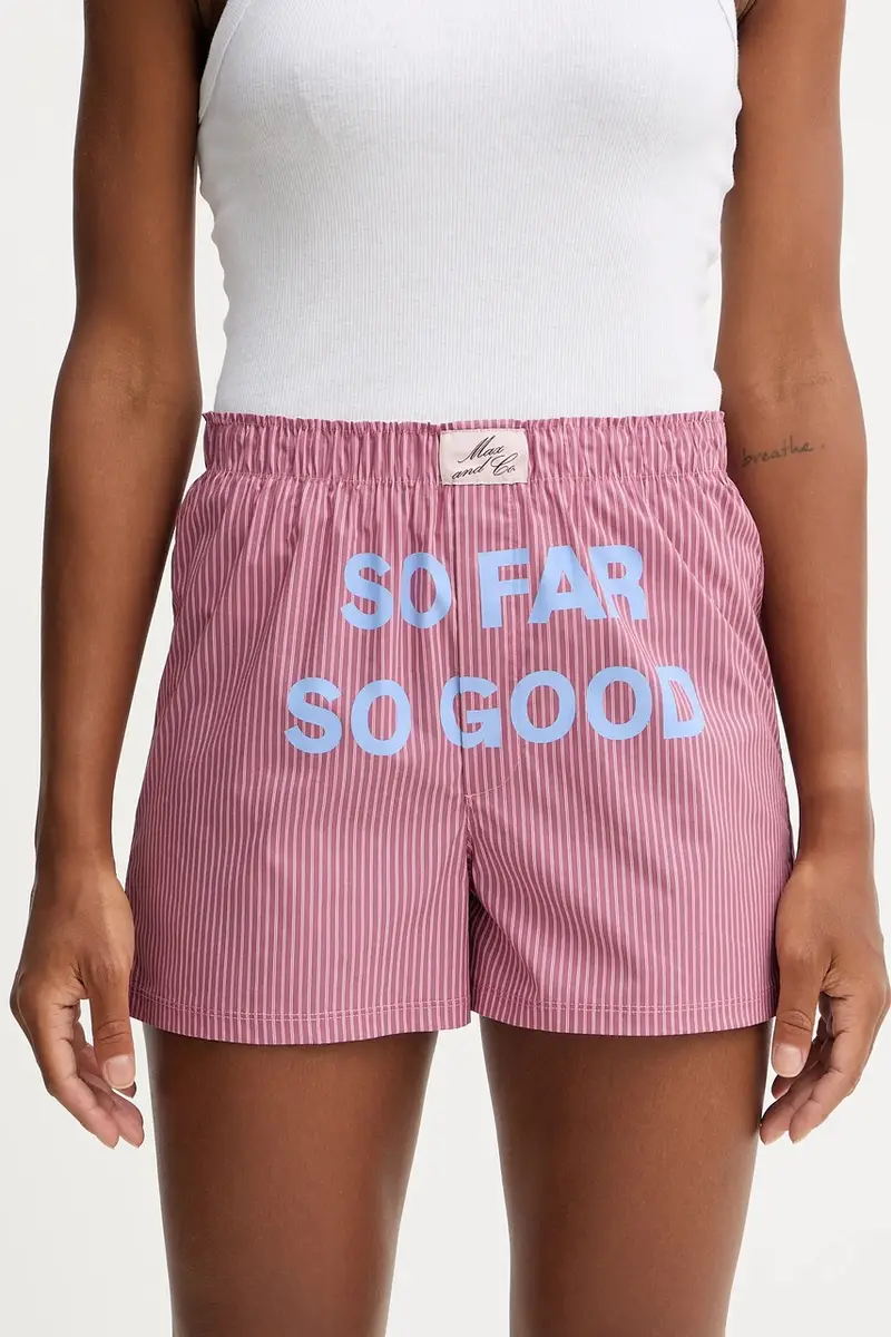 pantaloncini in cotone pacco da 2 donna colore blu navy 2528146012200 miniatura 2