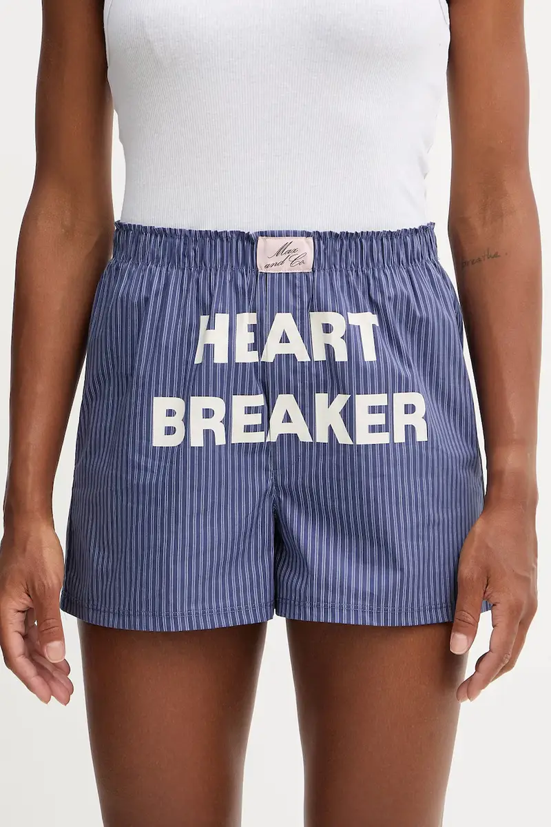 . pantaloncini in cotone pacco da 2 donna colore blu navy 2528146012200