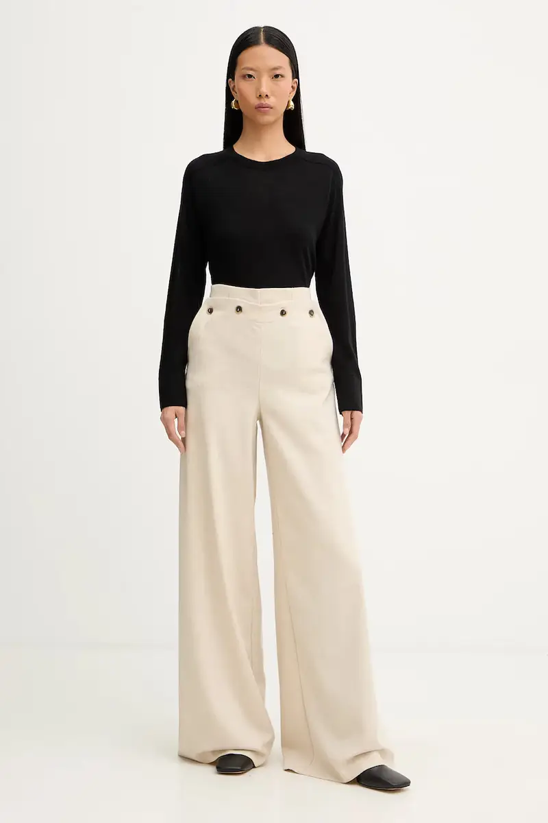 pantaloni Beige miniatura 2