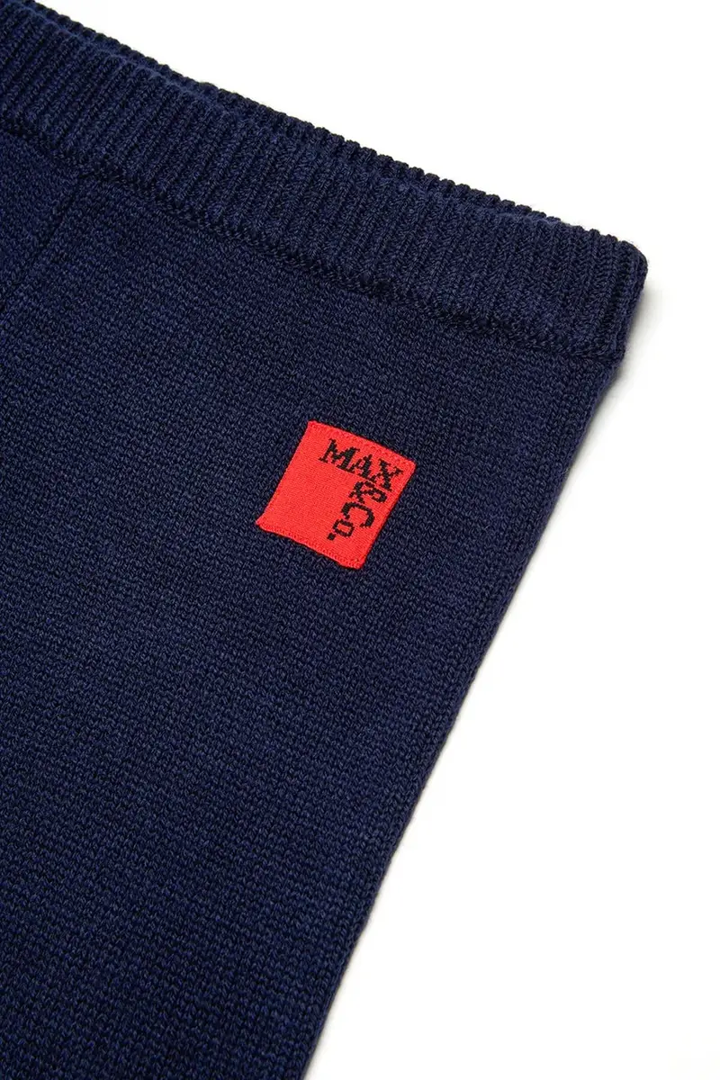 pantaloni con lana per bambini MAXP33F TROUSERS colore blu navy MX0257 miniatura 4