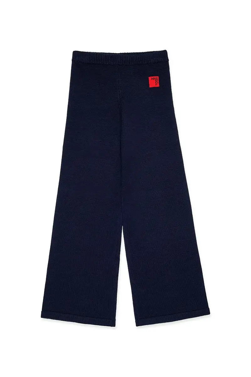 . pantaloni con lana per bambini MAXP33F TROUSERS colore blu navy MX0257