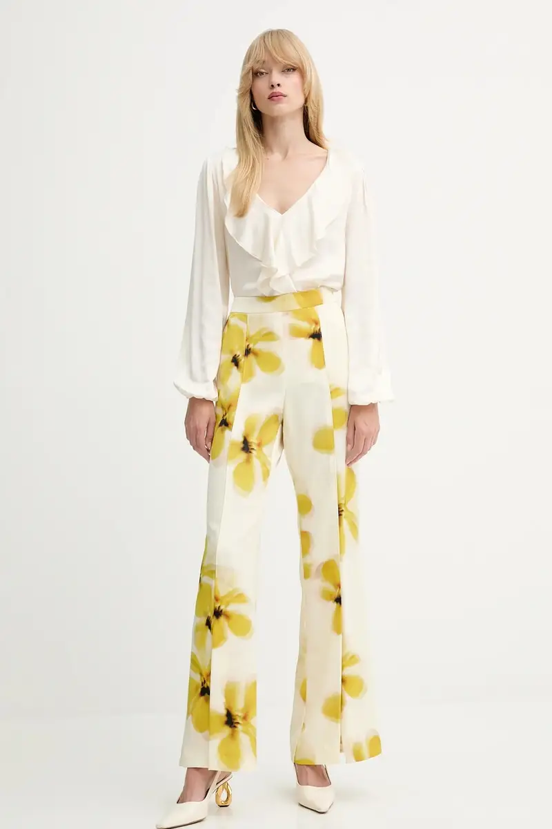 pantaloni donna colore beige 2526136101200 miniatura 2