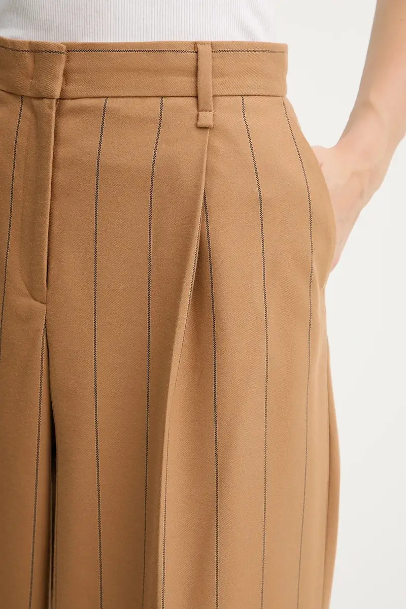 pantaloni donna colore marrone 2526136053200 miniatura 4