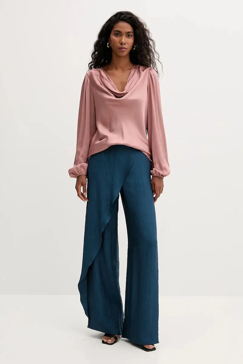 pantaloni donna colore turchese 2526136081200 miniatura 2