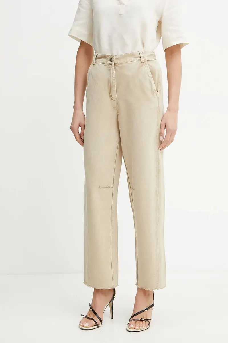 . pantaloni in cotone 2,51613E+12 Beige