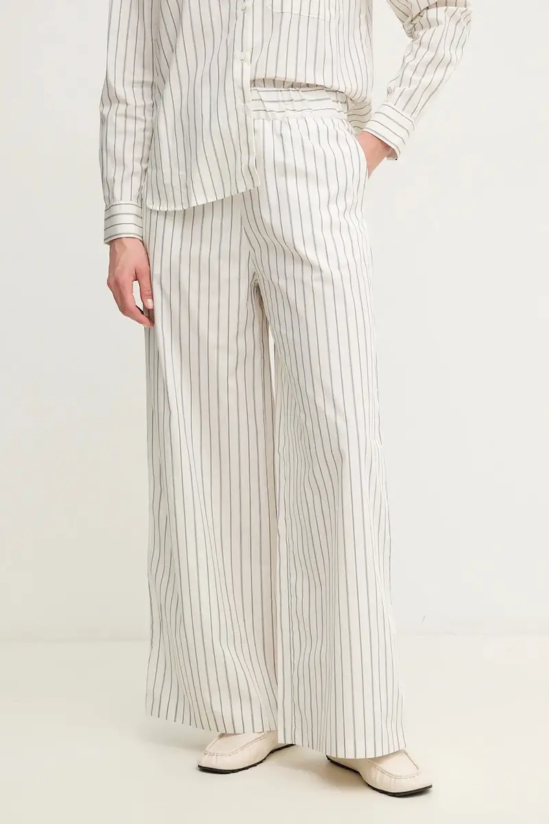 . pantaloni in cotone donna colore bianco 2516131094200