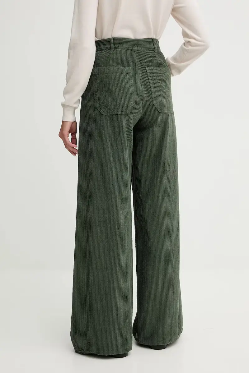 pantaloni in cotone Verde miniatura 3