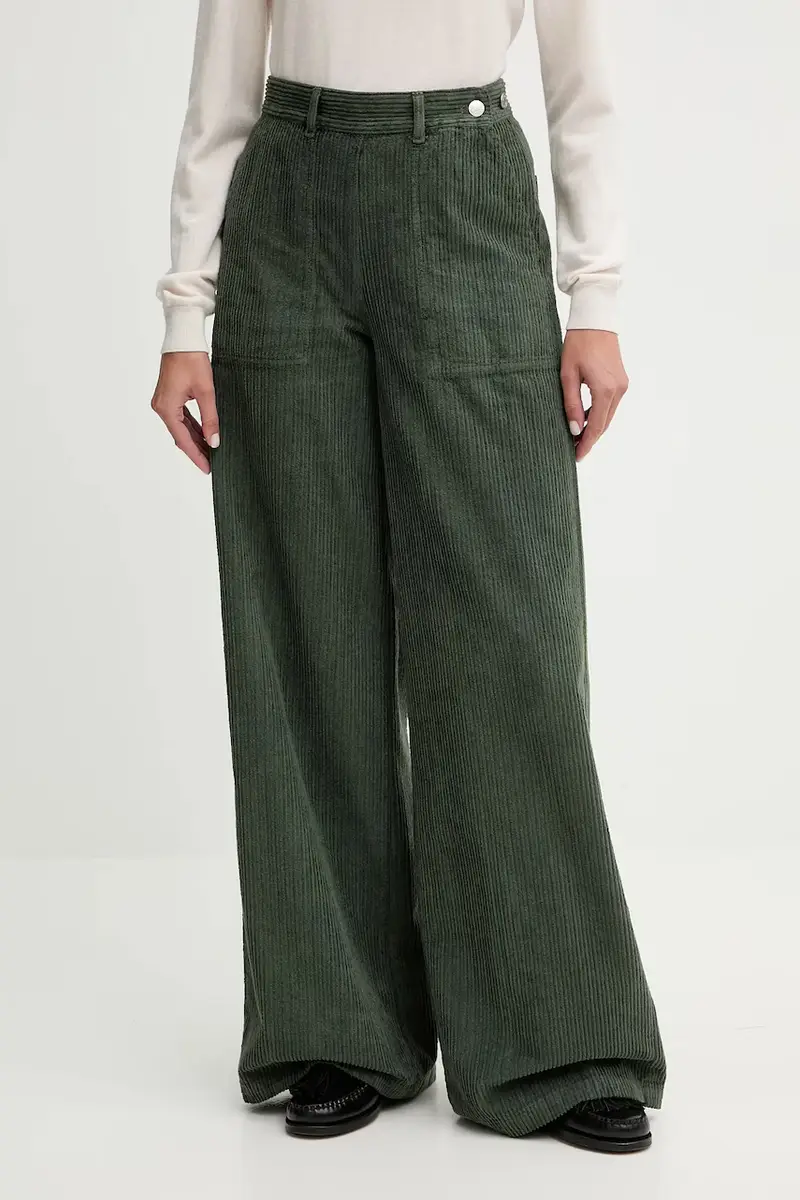 pantaloni in cotone Verde