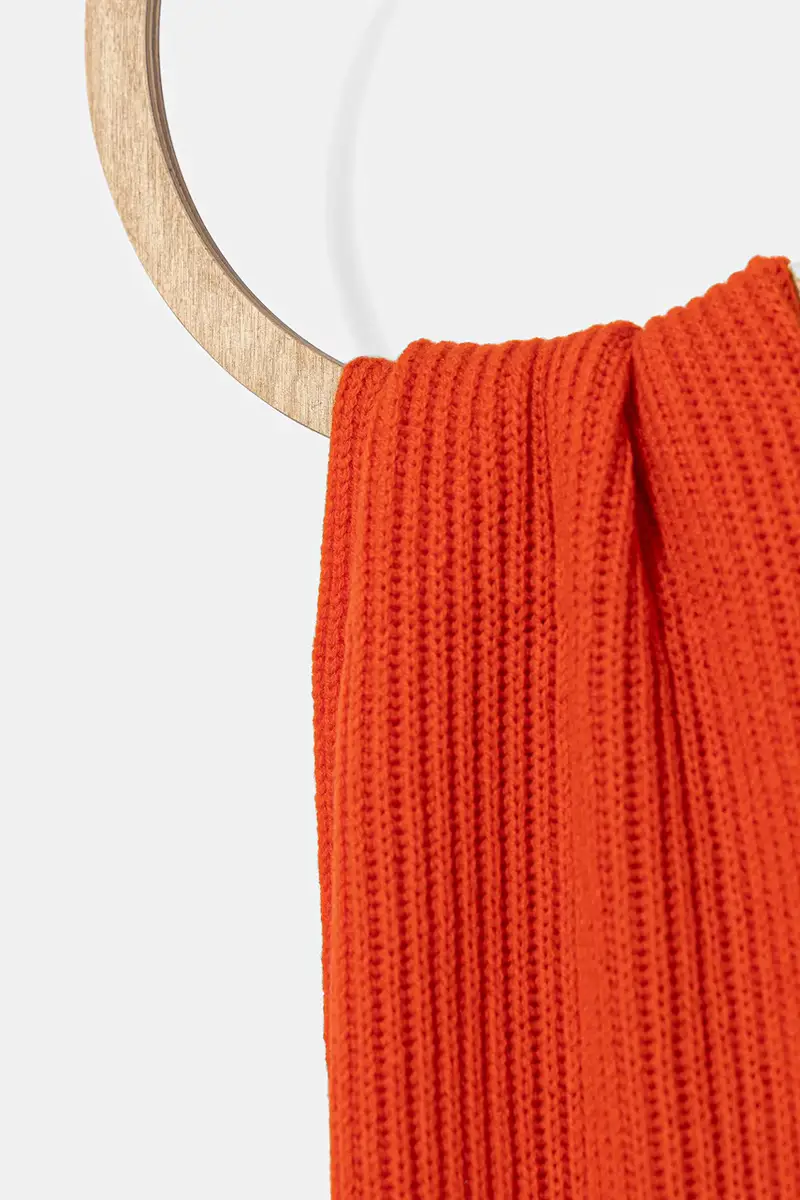 sciarpa in lana donna colore arancione 2526746037200 miniatura 2