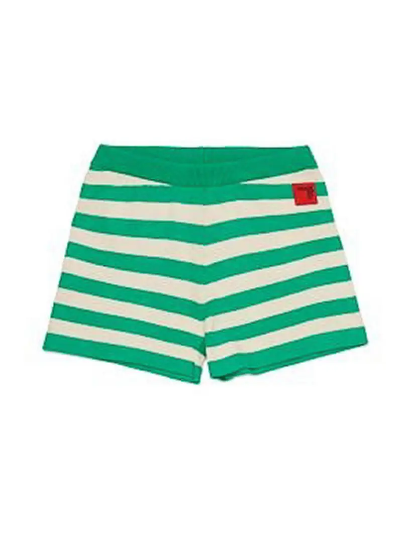 Shorts A Righe Verde