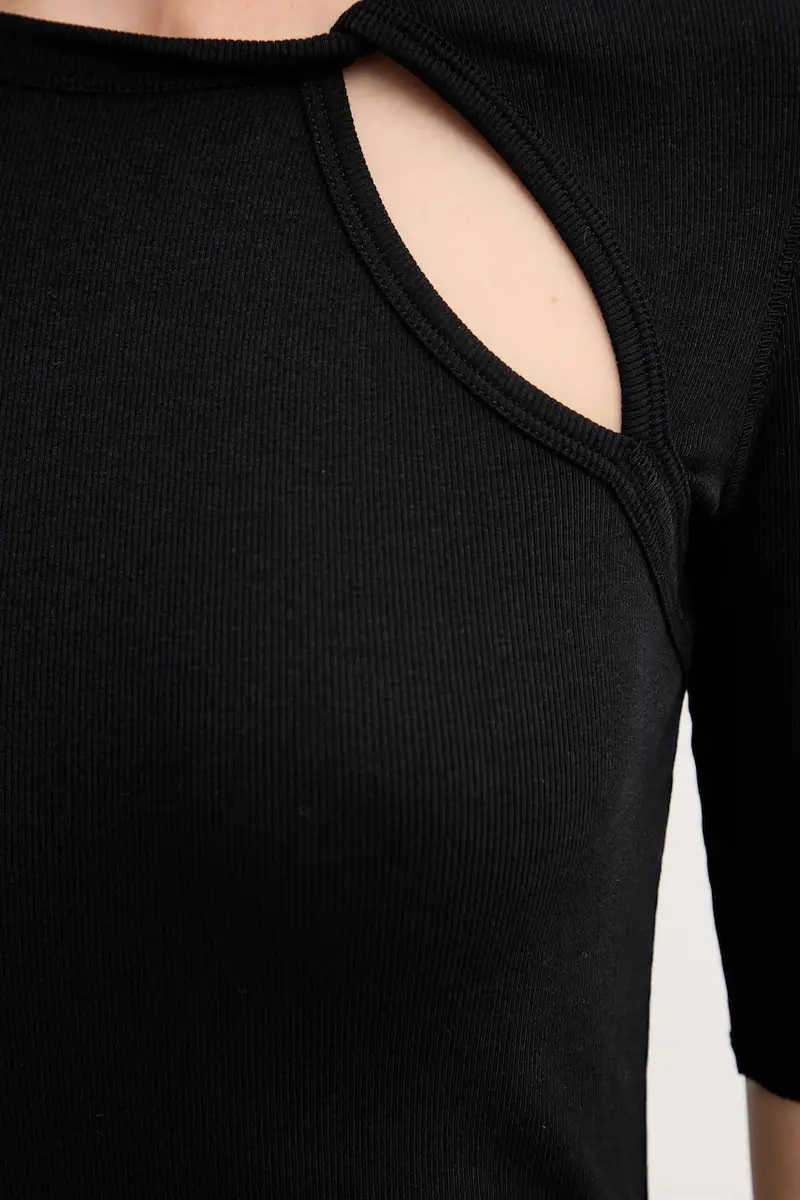 MAX&Co T-shirt Donna Nero 3775754 miniatura 5