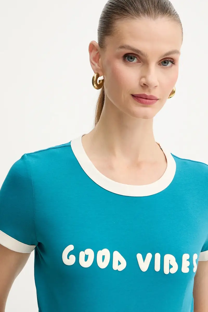 MAX&Co T-shirt Donna Turchese 3780150 miniatura 4