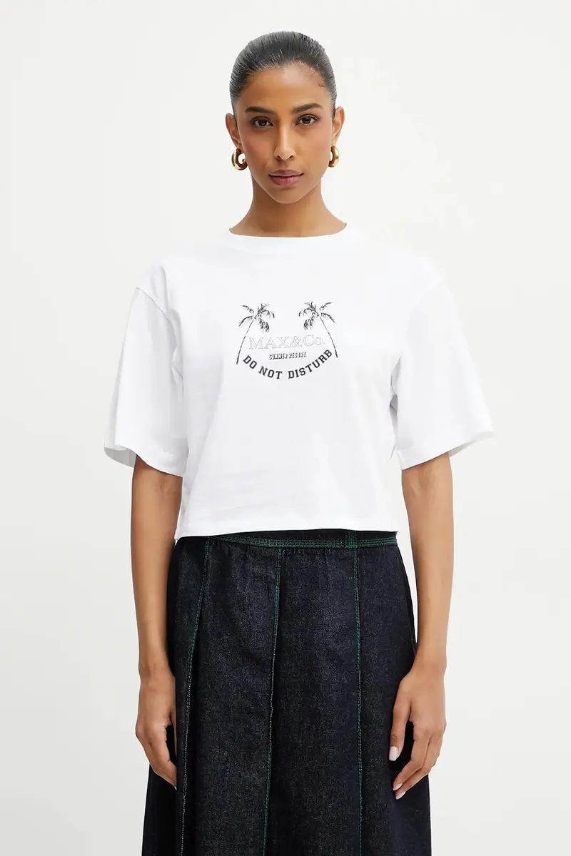 MAX&Co T-shirt Donna Bianco 3124527 miniatura 4