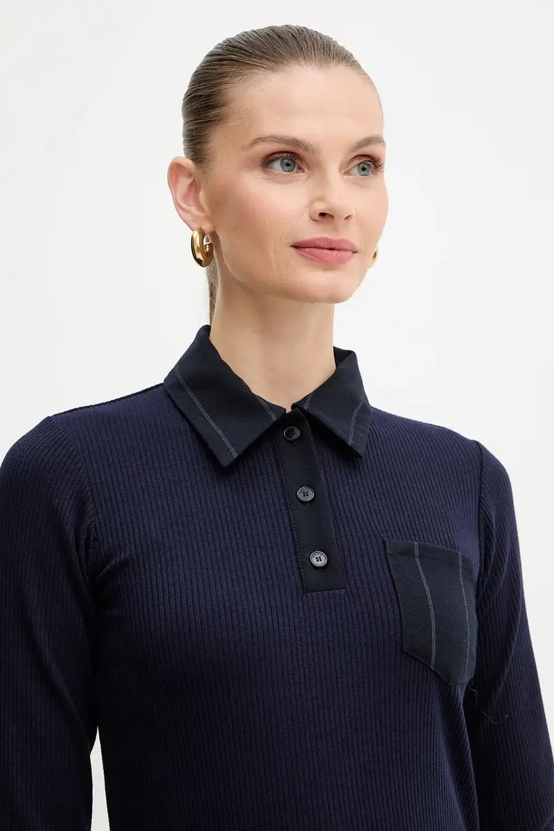 vestito colore blu navy 2526226053200 miniatura 4