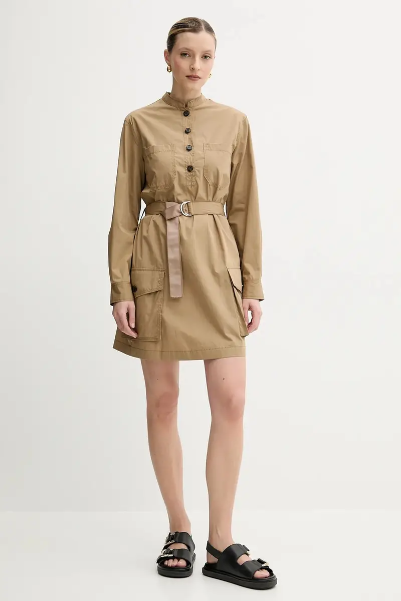 vestito in cotone colore verde 2516221084200 miniatura 2