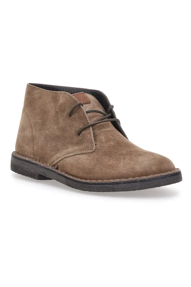 Polacco Marrone in Vera Pelle Scamosciata Max Dillan 2902 [TAUPE] miniatura 2