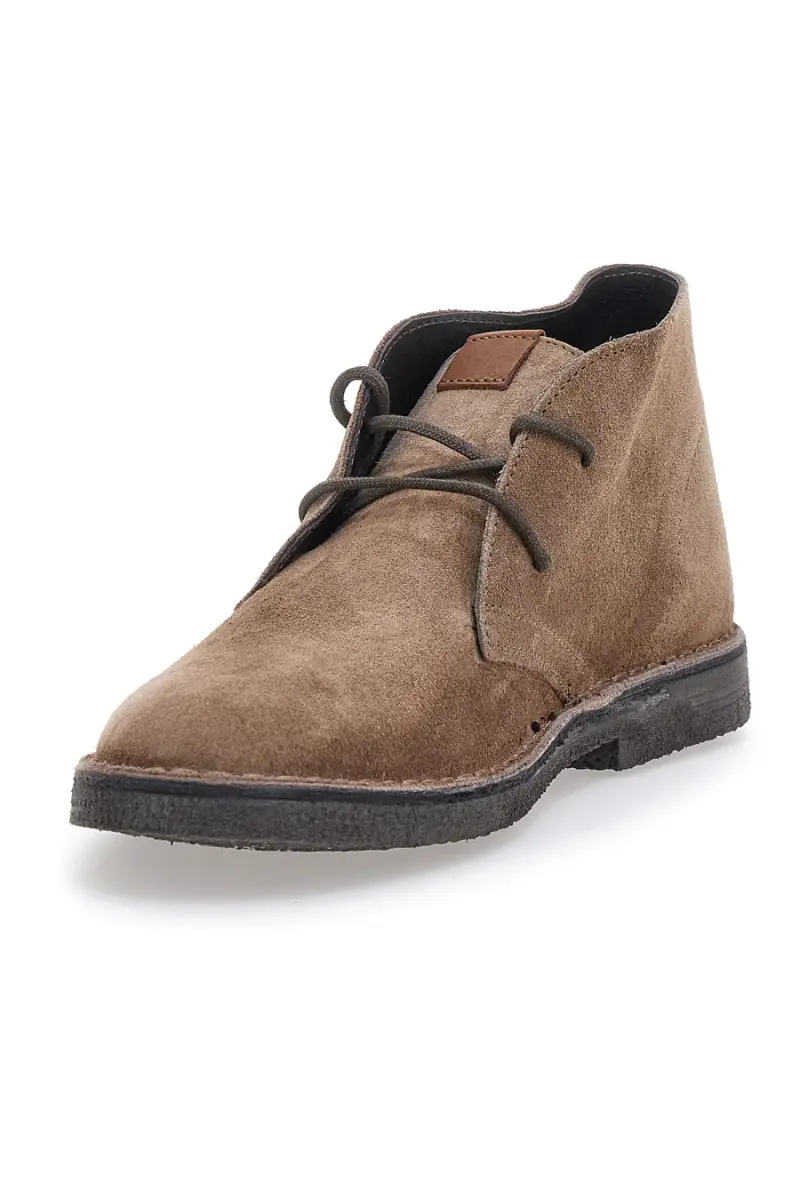 Polacco Marrone in Vera Pelle Scamosciata Max Dillan 2902 [TAUPE] miniatura 3