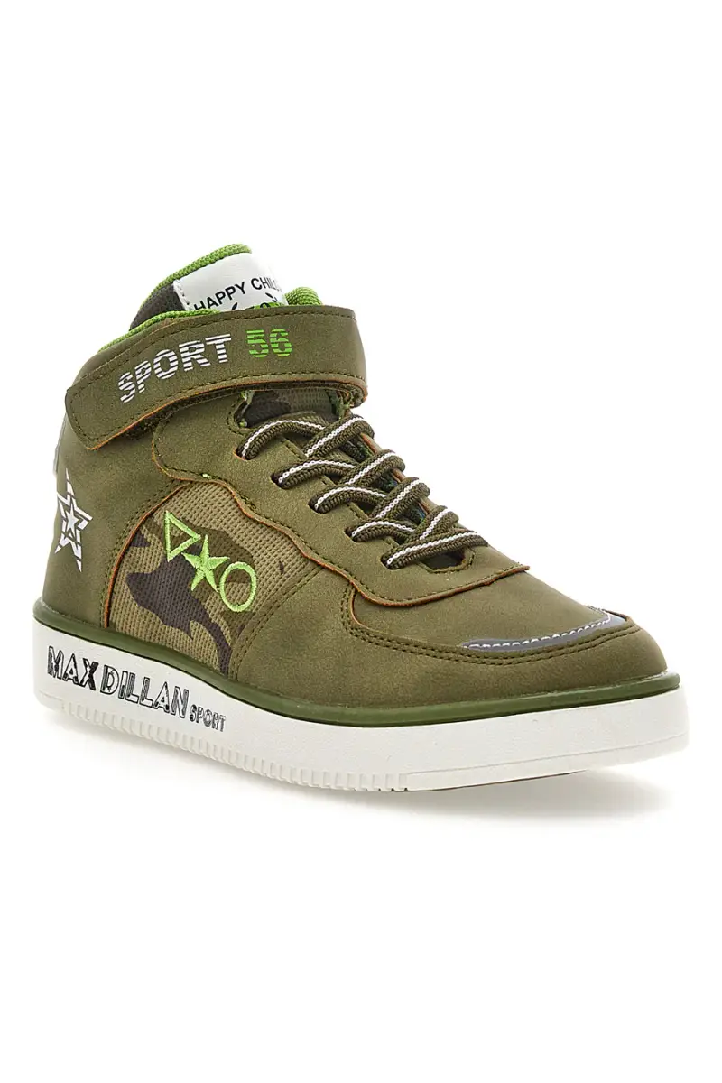 Sneakers Mid Cut Verde Militare Max Dillan [KHAKI] miniatura 2