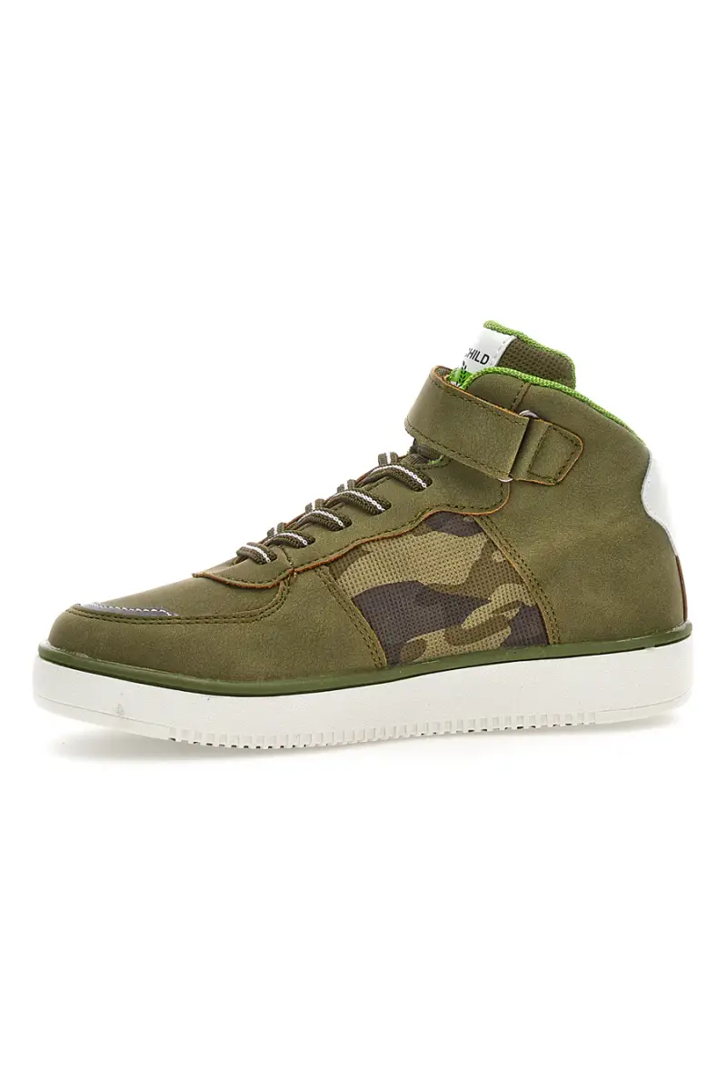 Sneakers Mid Cut Verde Militare Max Dillan [KHAKI] miniatura 3